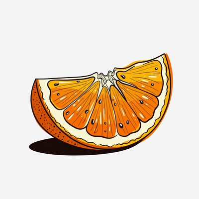 Sliced Orange Illustration