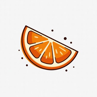 Orange Slice Illustration