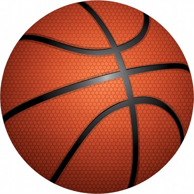 Orange basketball isolated