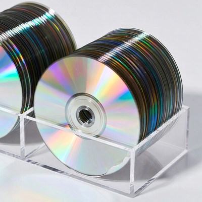 Stacked CDs in Clear Holder