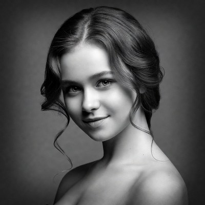 Beautiful young woman portrait