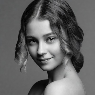 Young woman smiling close-up portrait