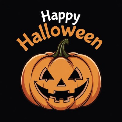 Happy Halloween Jack-o-Lantern Clipart