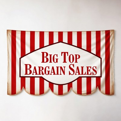 Big Top Bargain Sales Banner
