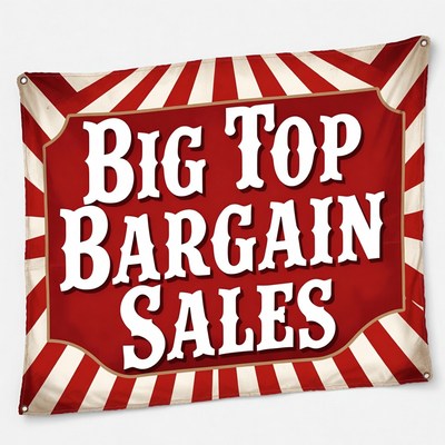 Big Top Bargain Sales Banner
