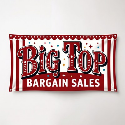 Big Top Bargain Sales Banner