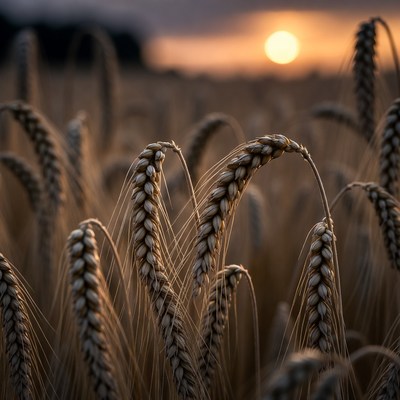 Wheat Field at Sunset