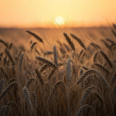 Wheat Field at Sunset
