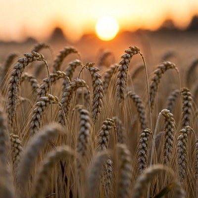 Wheat Field at Sunset
