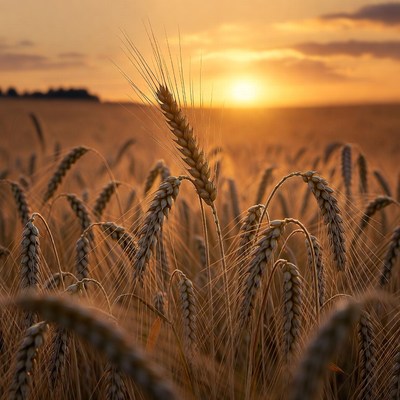Wheat Field at Sunset