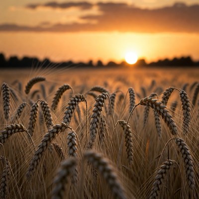 Wheat Field at Sunset