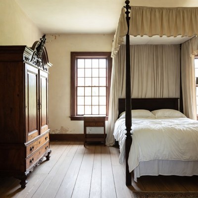 Vintage Four Poster Bedroom Interior
