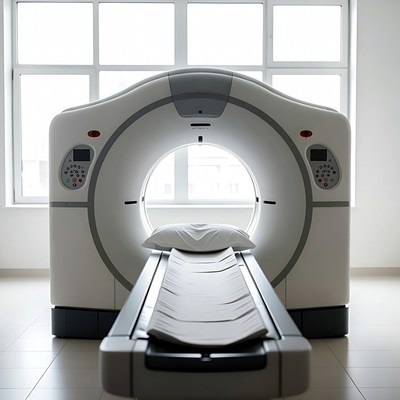 MRI Scanner with Empty Bed