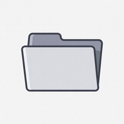 Open Gray Folder Icon