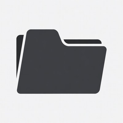 Open Gray Folder Icon