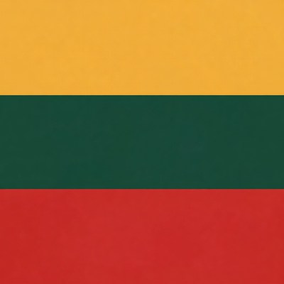 Lithuania Flag Horizontal Stripes