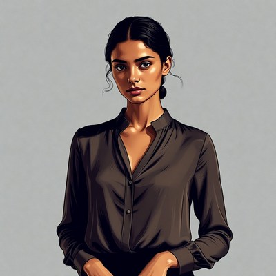 Beautiful Asian woman portrait