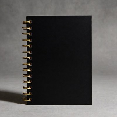 Black Spiral Bound Notebook
