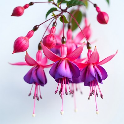 Pink Fuchsia Flowers Hanging