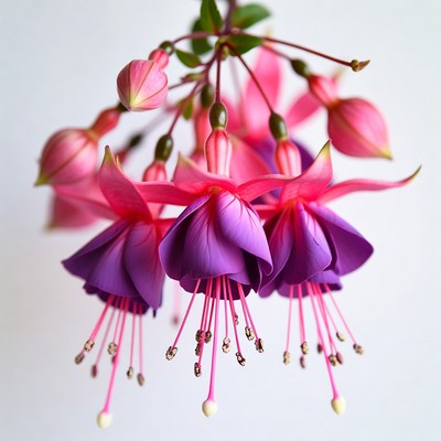 Pink Fuchsia Flowers Hanging