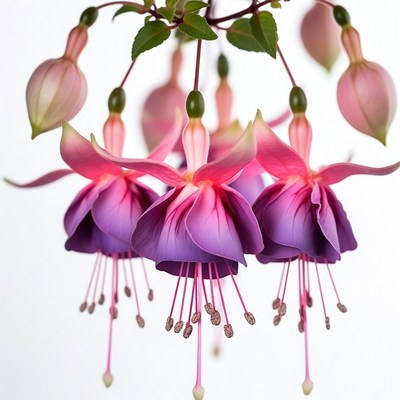Hanging Fuchsia Flowers