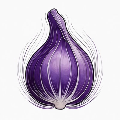 Purple Onion Illustration
