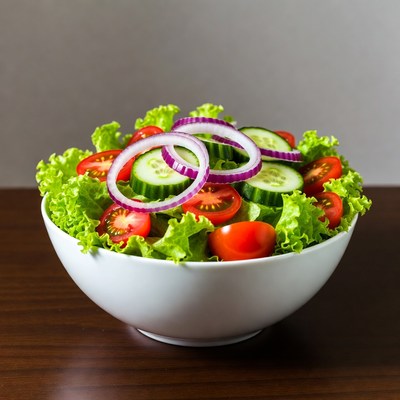 Fresh Cucumber Tomato Salad Bowl