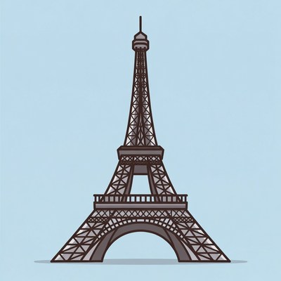 Eiffel Tower illustration