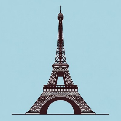 Eiffel Tower illustration