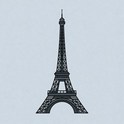 Eiffel Tower illustration