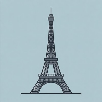 Eiffel Tower illustration