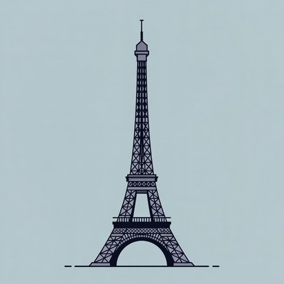 Eiffel Tower illustration
