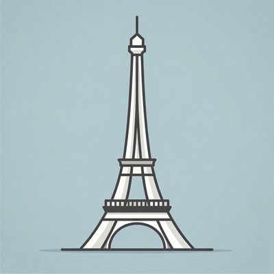 Eiffel Tower illustration