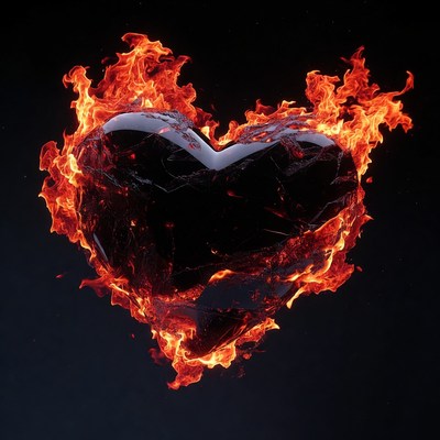 Burning Fiery Heart