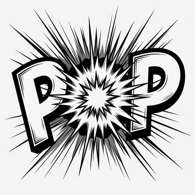 Pop Comic Explosion Illustration