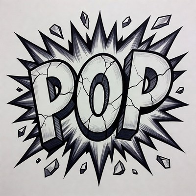 Explosive POP Comic Text