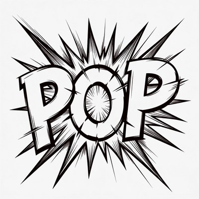 Explosive POP Comic Text