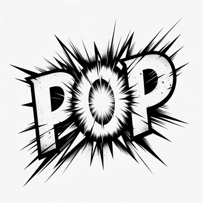 Explosive Pop Text Illustration