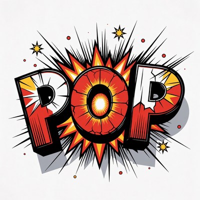 Explosive Pop Art Text Burst