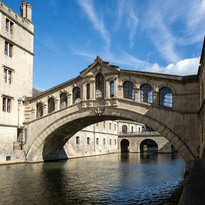 Stone bridge over river