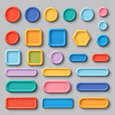 Colorful Geometric Shapes Collection