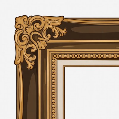 Ornate Gold Picture Frame