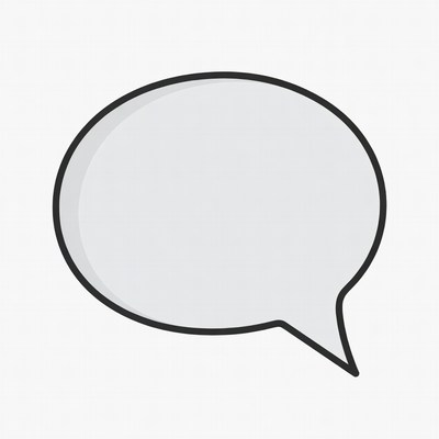Empty Speech Bubble Clipart