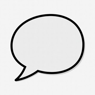 Empty Speech Bubble Clipart