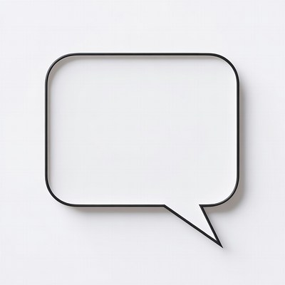 Empty Speech Bubble Isolated
