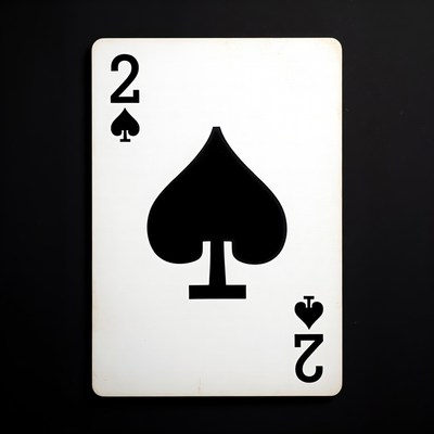 Two of Spades Playing Card