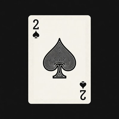 Two of Spades Playing Card