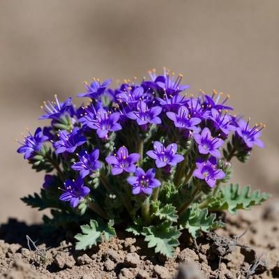 Purple Cluster of Wildflowers