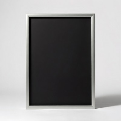 Silver Frame with Black Mat