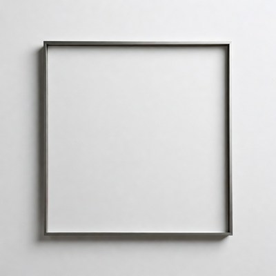 Empty Silver Picture Frame